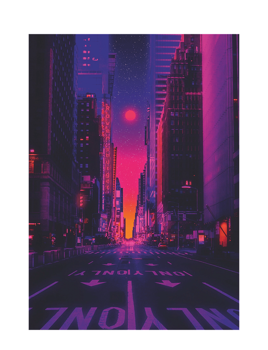 Ravensburger - New York In Neon 1000p - klassísk púsl - multi coloured - 2