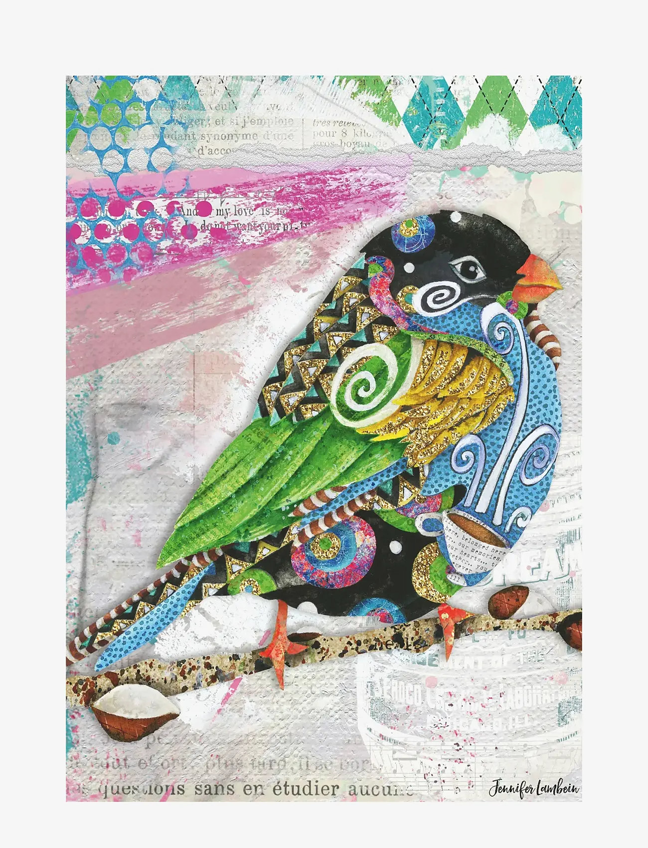 Ravensburger - Swirly Bird 1000p - klassísk púsl - multi coloured - 1