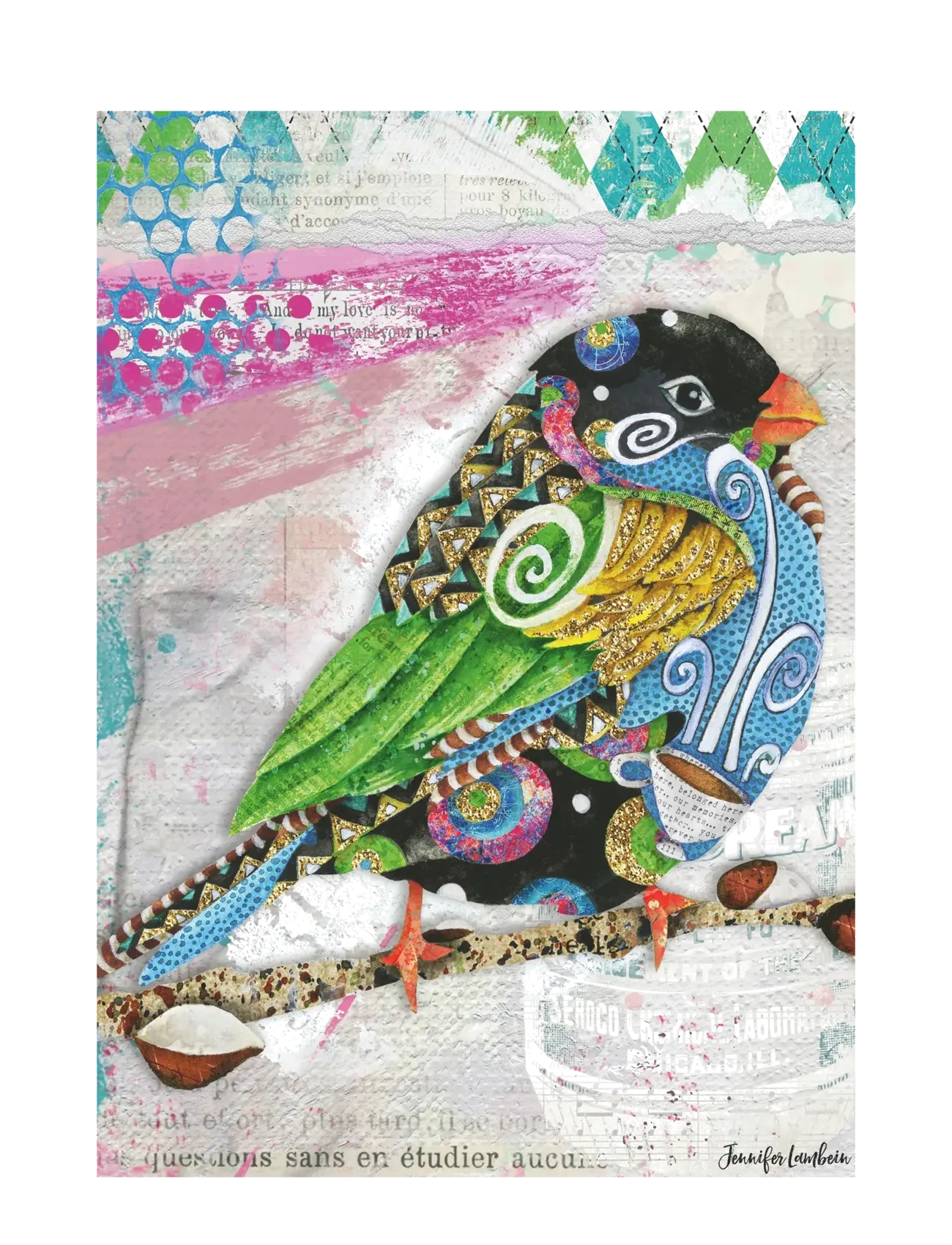 Ravensburger - Swirly Bird 1000p - klassiske puslespill - multi coloured - 1