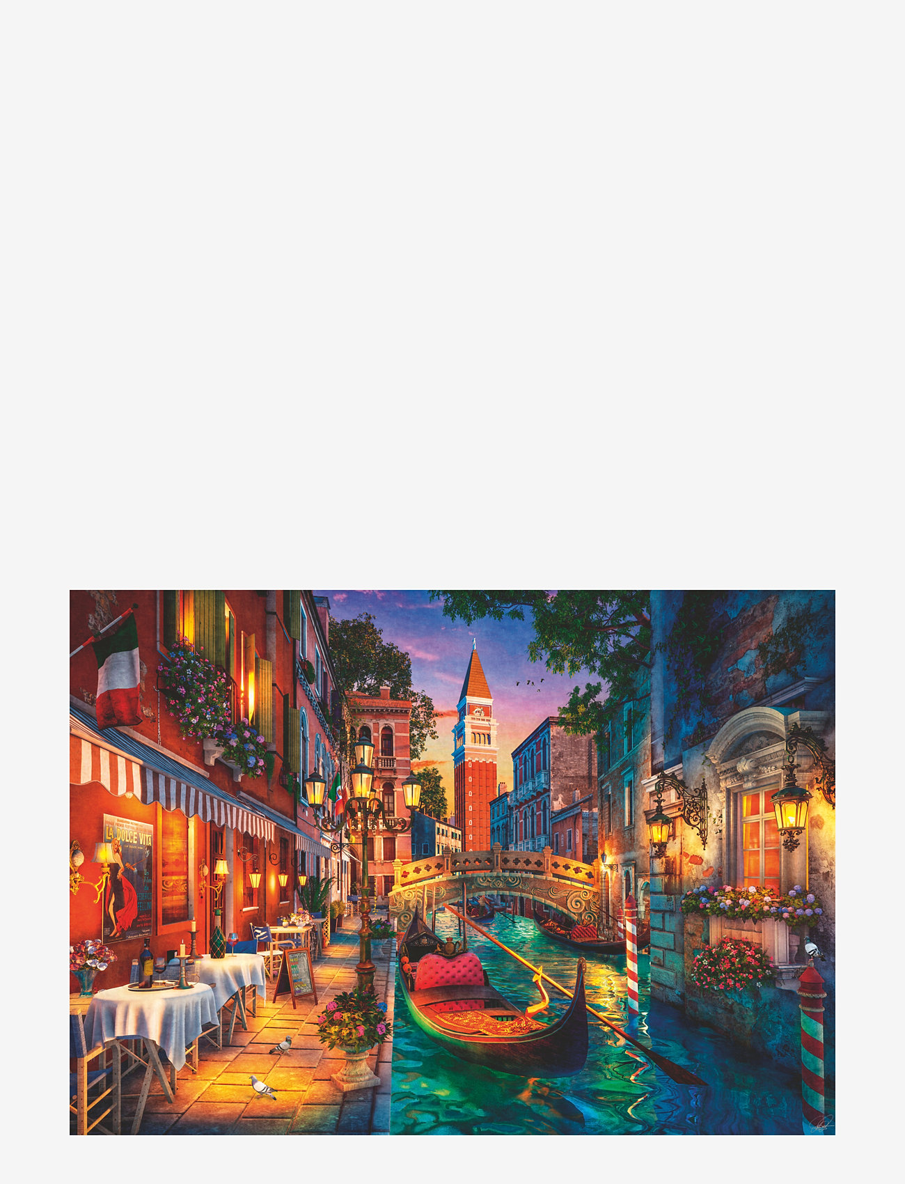 Ravensburger - Canal Cruise In Venice 1000p - klassiske puslespil - multi coloured - 2
