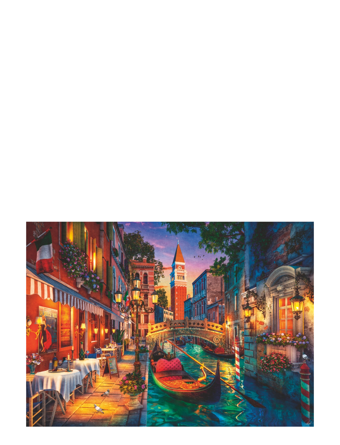 Ravensburger - Canal Cruise In Venice 1000p - klassiska pussel - multi coloured - 2