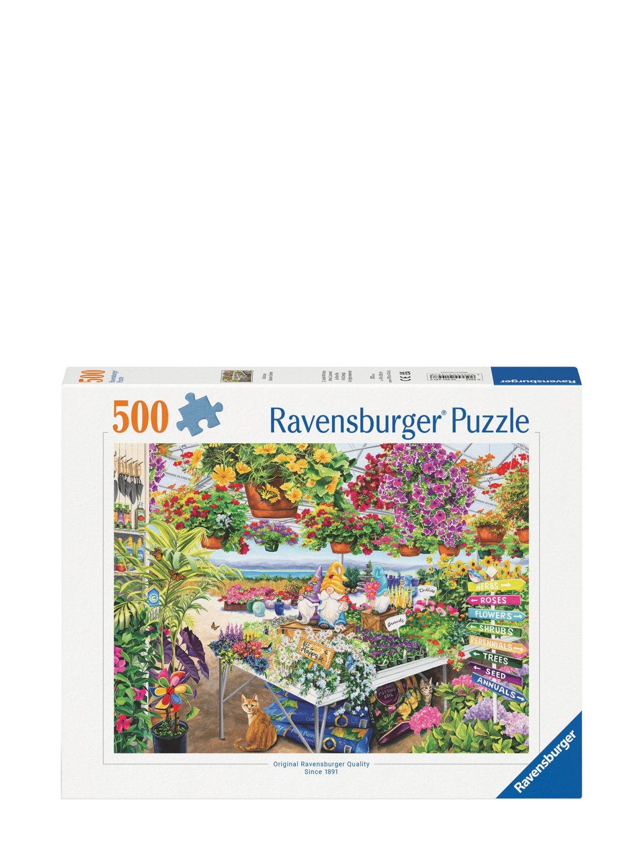 Ravensburger Glorious Garden Center 500P, Børn, Classic Puslespil, Multi/mønstret, Str: ONE SIZE