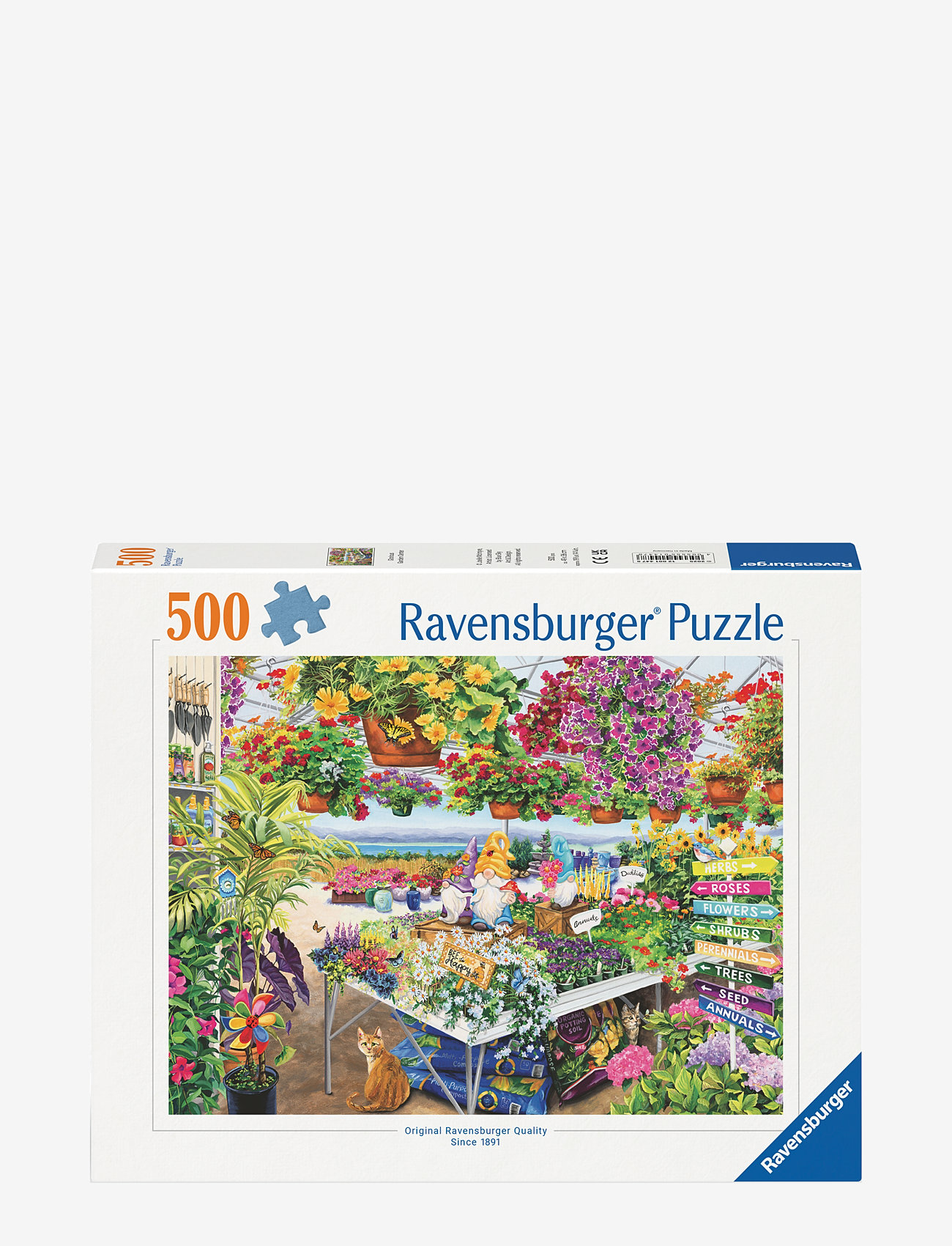 Ravensburger - Glorious Garden Center 500p - klassiske puslespil - multi coloured - 0