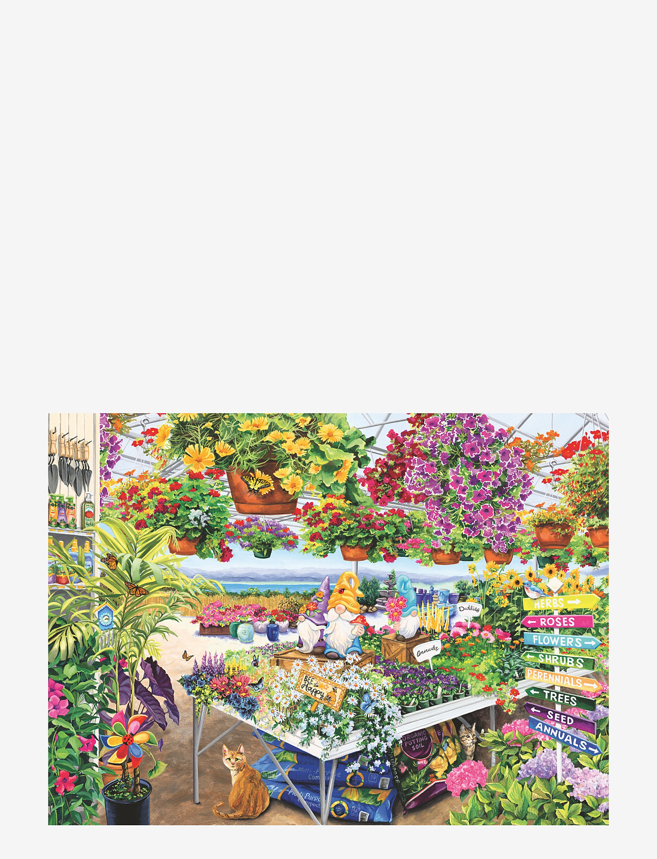 Ravensburger - Glorious Garden Center 500p - klassiske puslespil - multi coloured - 1