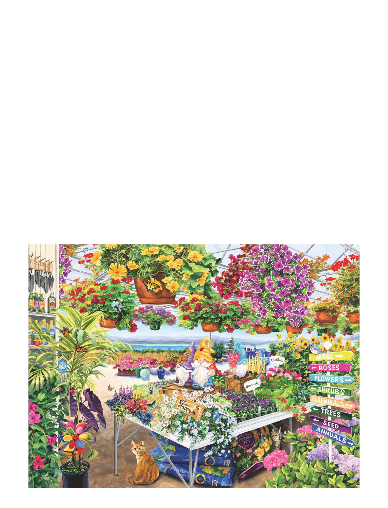 Ravensburger - Praktfullt hagesenter 500p - klassiske puslespill - multi coloured - 1
