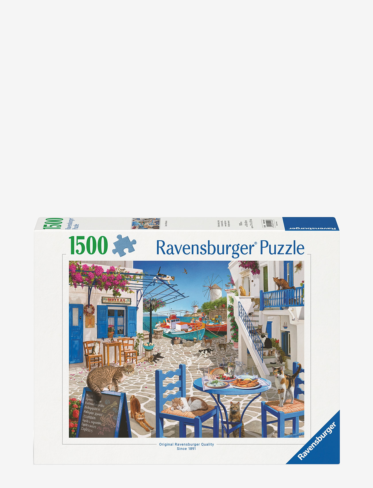 Ravensburger - Cats Of Mykonos 1500p - klassiske puslespil - multi coloured - 0