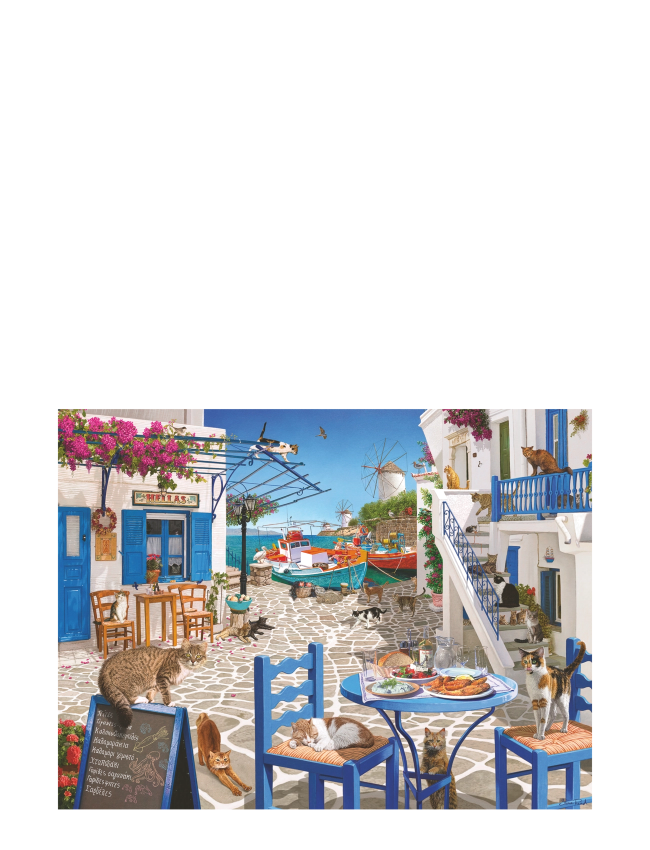 Ravensburger - Cats Of Mykonos 1500p - klassiske puslespil - multi coloured - 1