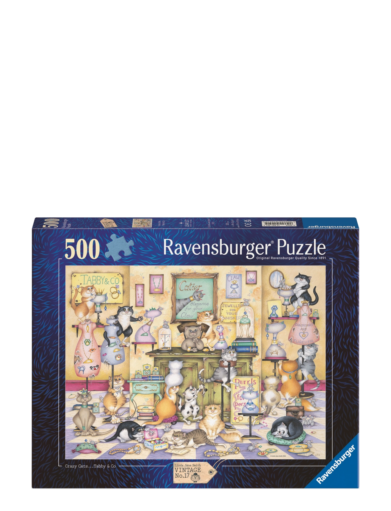 Ravensburger Crazy Cats Taby & Co. 500p - App deal - MULTI COLOURED / multi