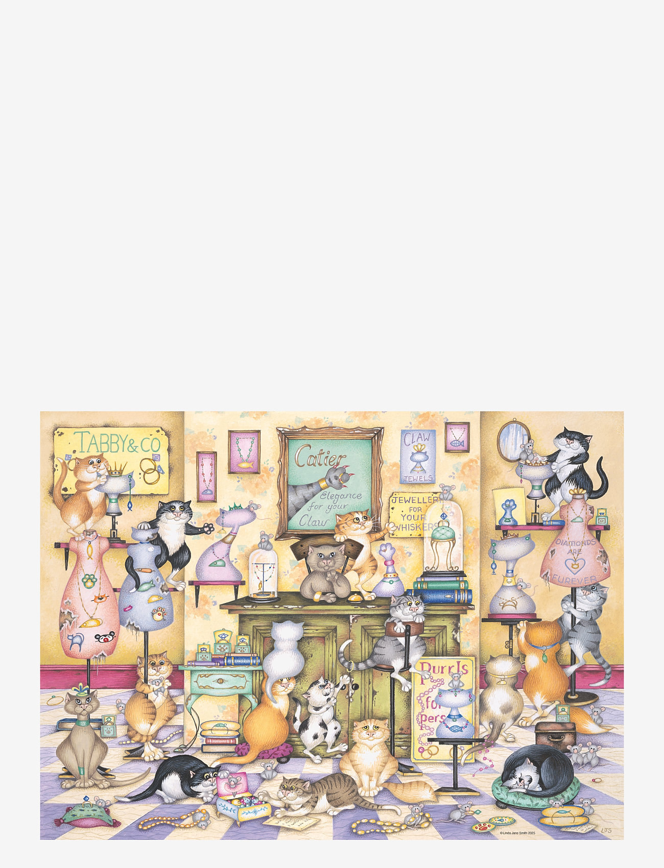 Ravensburger - Crazy Cats Taby & Co. 500p - klassiske puslespil - multi coloured - 1