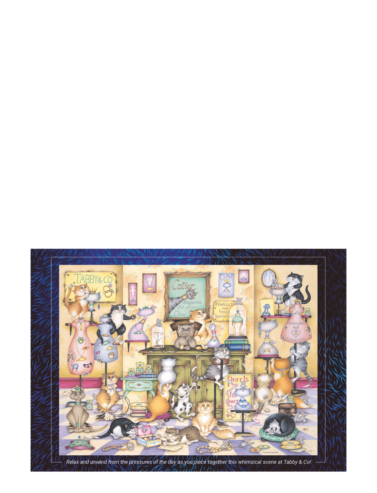 Ravensburger - Crazy Cats Taby & Co. 500p - klassiske puslespill - multi coloured - 2