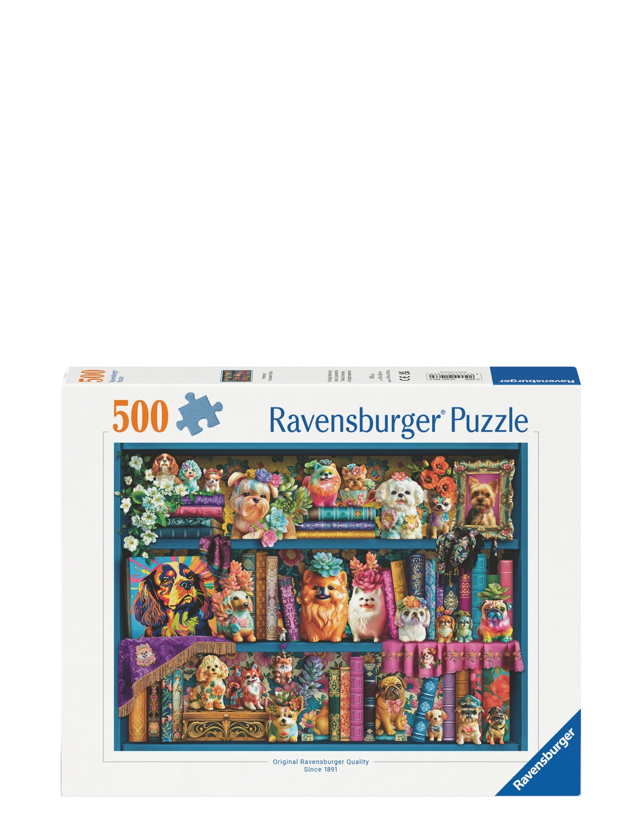 Ravensburger Precious Porcelain Pups 500P, One Size, Multi/patterned, Puslespil > Klassiske Puslespil, Børn