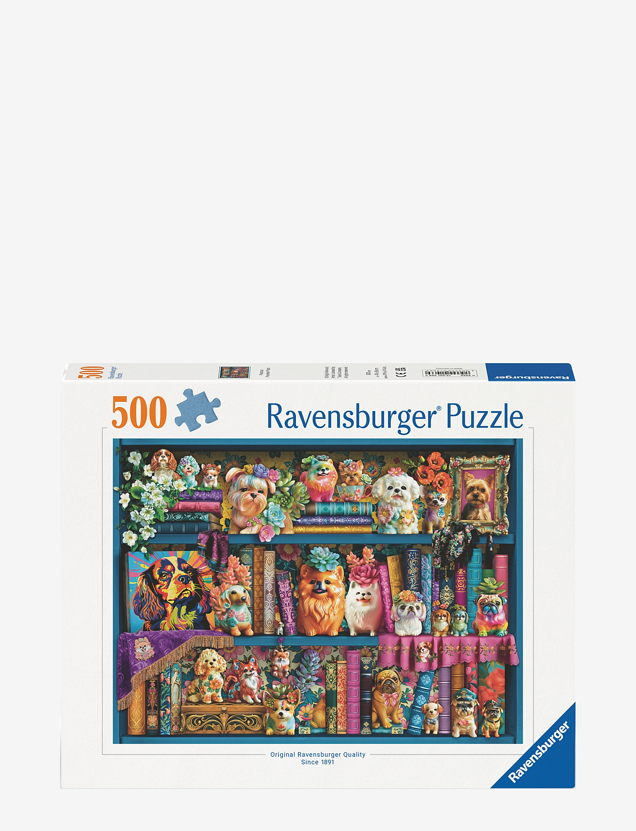 Ravensburger - Precious Porcelain Pups 500p - klassiske puslespil - multi coloured - 0