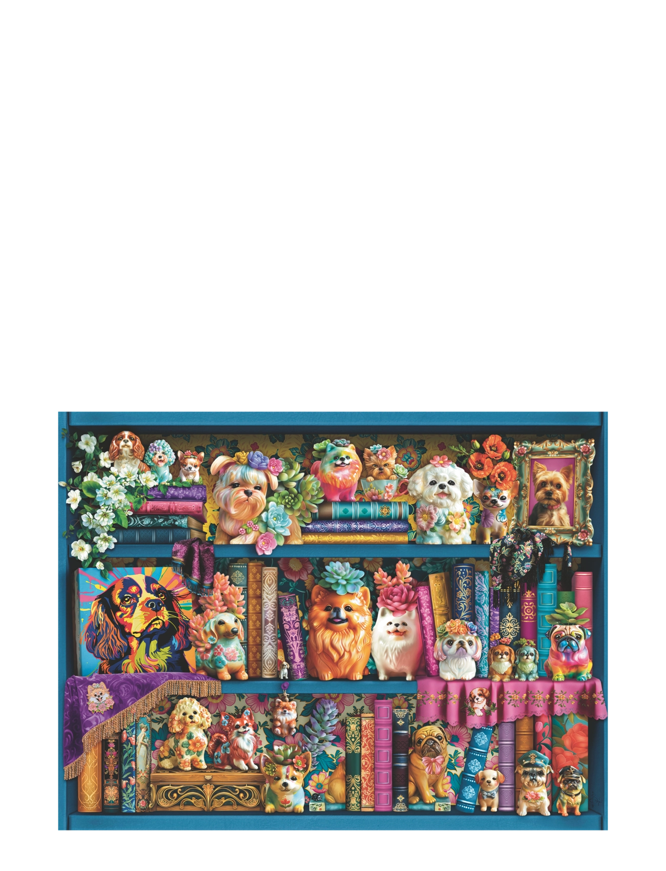 Ravensburger - Precious Porcelain Pups 500p - klassiset palapelit - multi coloured - 1