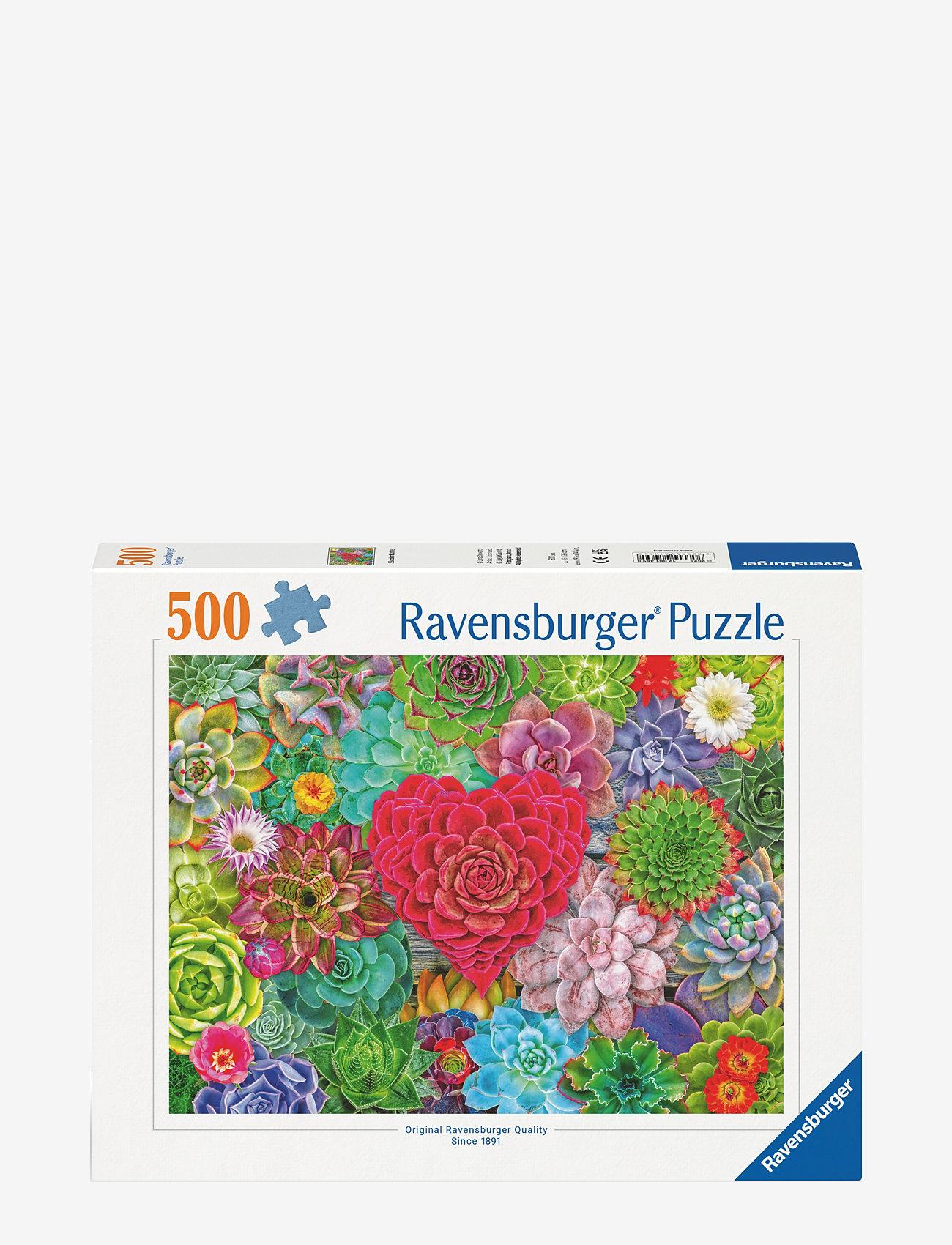 Ravensburger - Succulent Love 500p - klassiske puslespil - multi coloured - 0