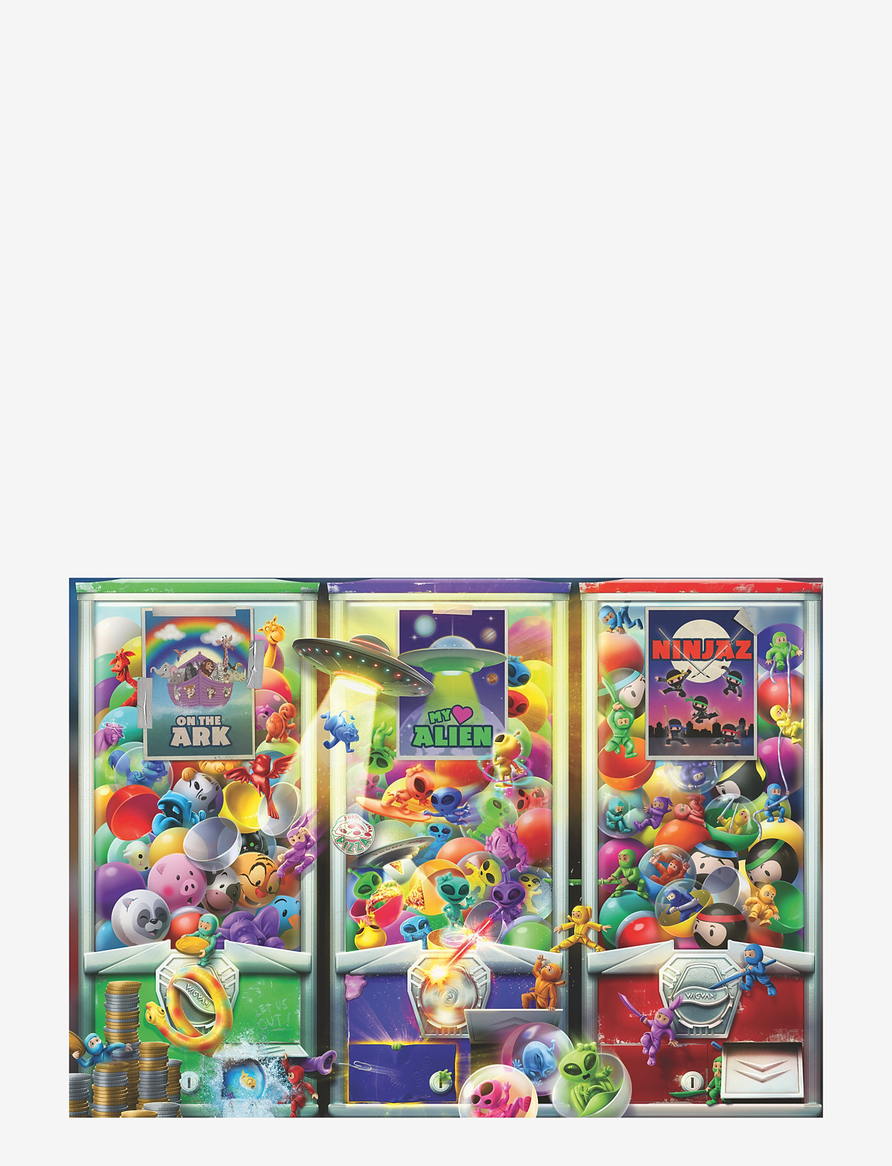 Ravensburger - Animals, Aliens & Ninjas 1000p - classic puzzles - multi coloured - 1