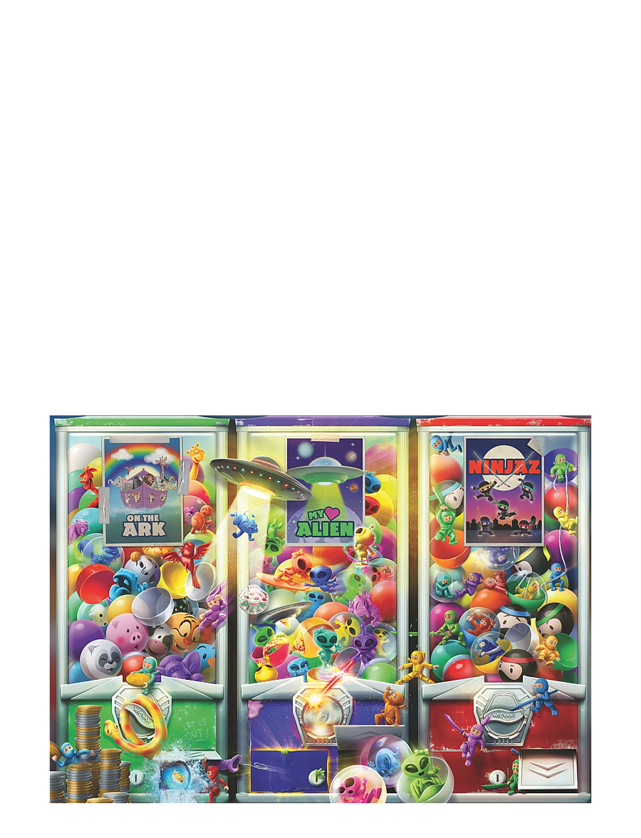 Ravensburger - Animals, Aliens & Ninjas 1000p - klassísk púsl - multi coloured - 1