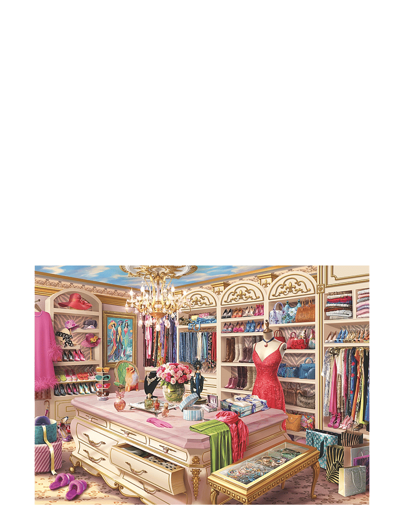 Ravensburger - The Coveted Closet 1000p - klassísk púsl - multi coloured - 1