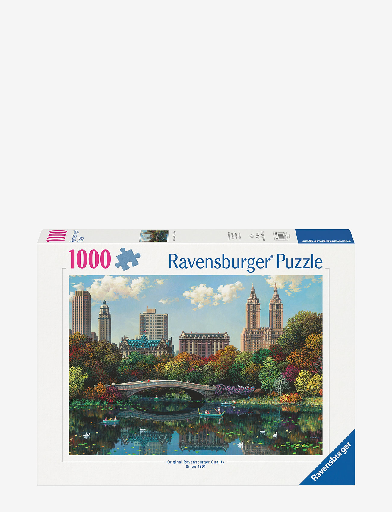Ravensburger - NY Central Park, Bow Bridge 1000p - klassiske puslespil - multi coloured - 0