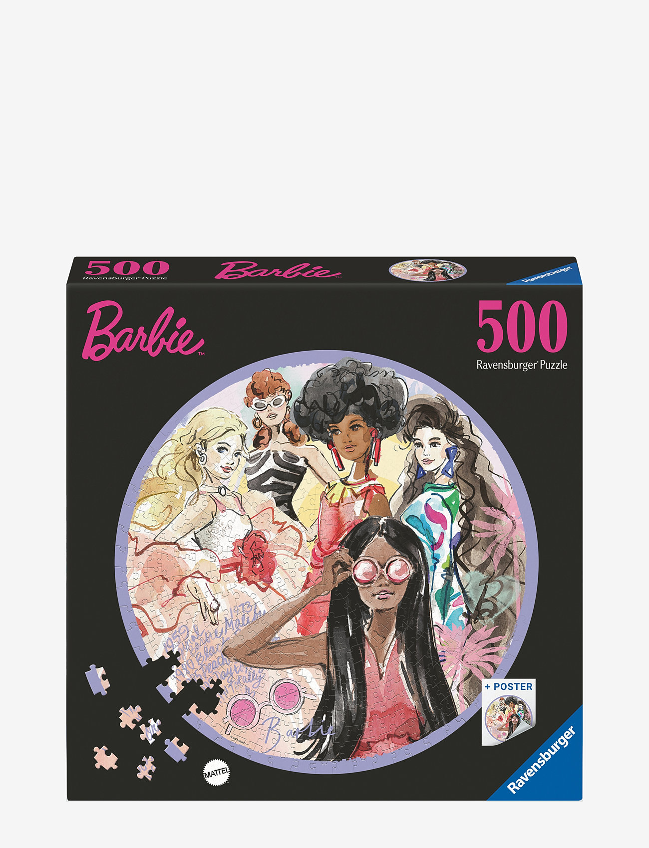 Ravensburger - Barbie 500p Circular - klassiske puslespil - multi coloured - 1