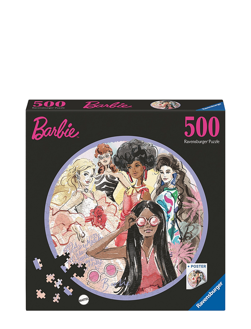 Ravensburger - Barbie 500p Circular - klassísk púsl - multi coloured - 1