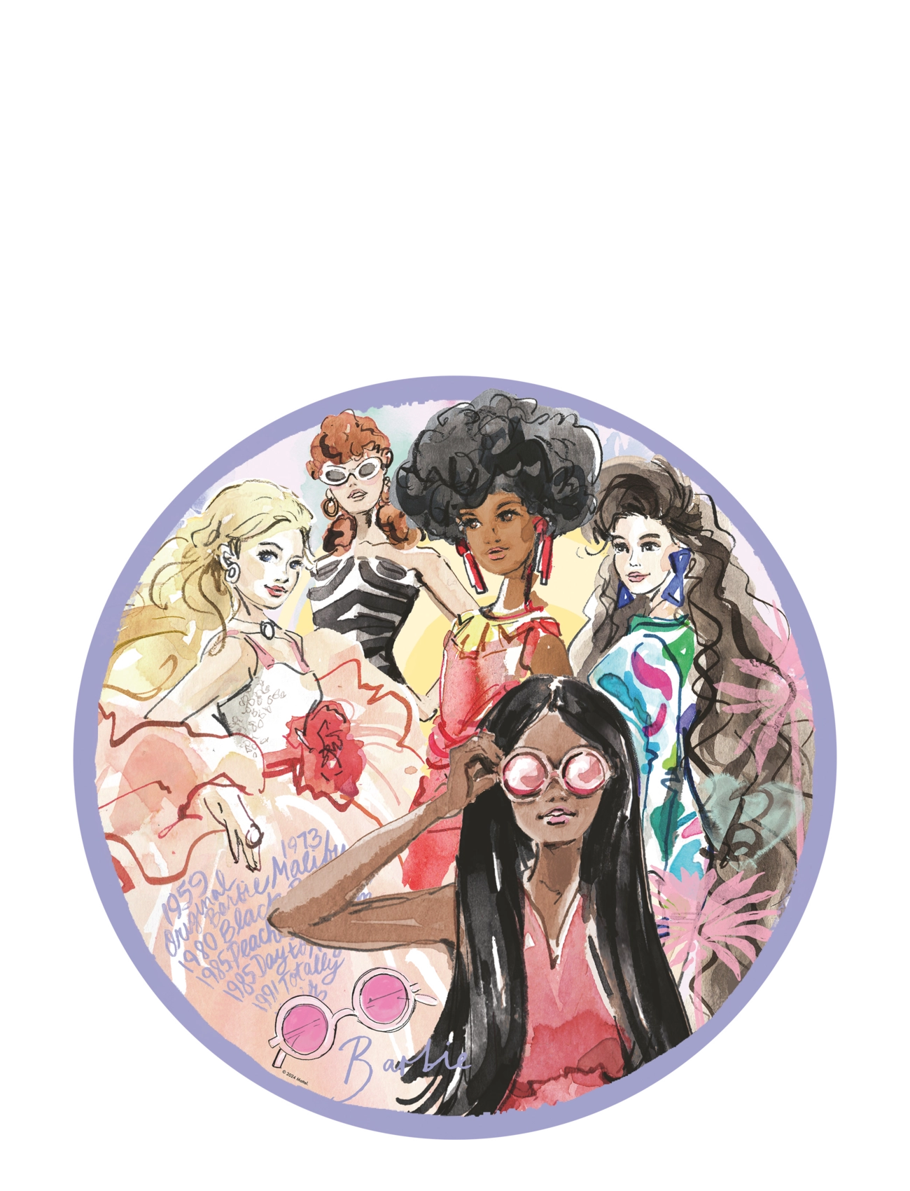 Ravensburger - Barbie 500p Circular - classic puzzles - multi coloured - 1