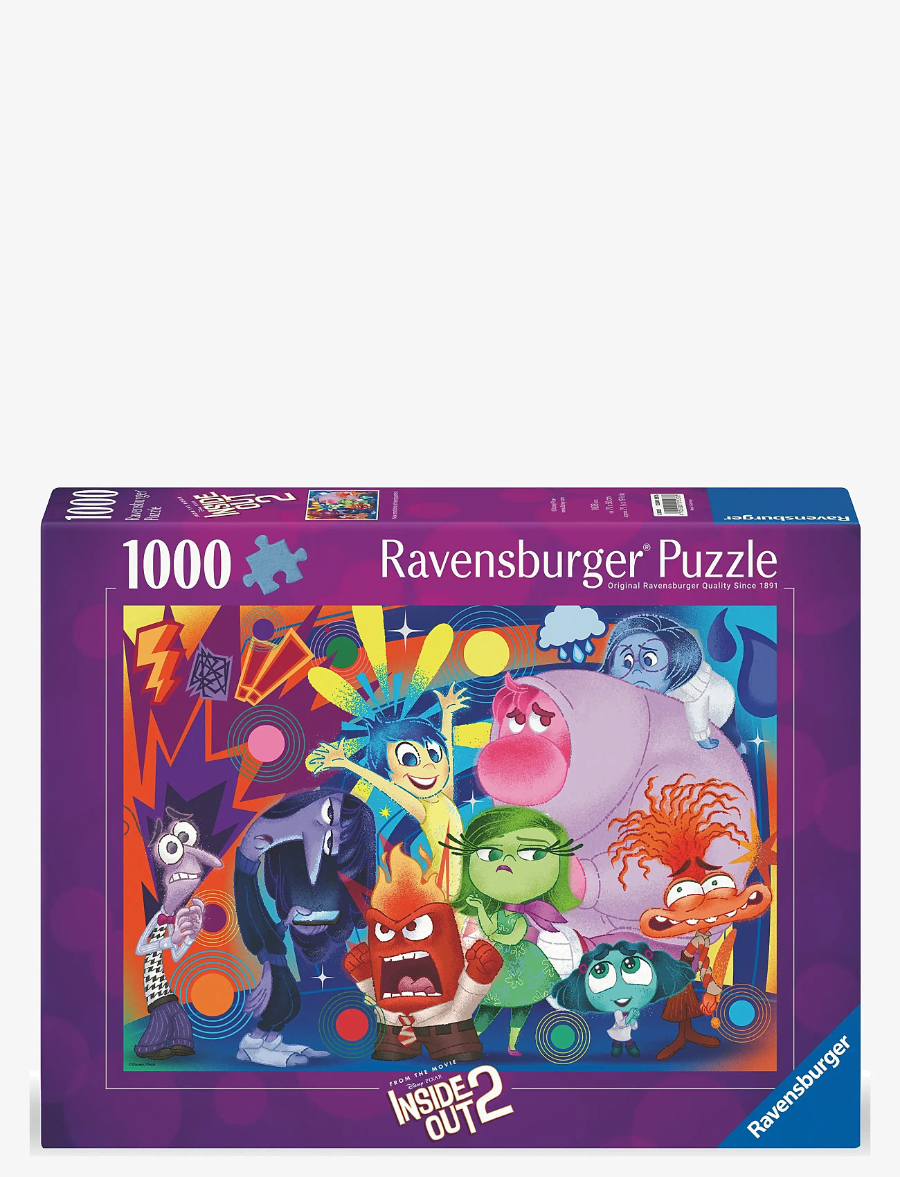 Ravensburger - Inside Out 2 1000p - klassiske puslespil - multi coloured - 0