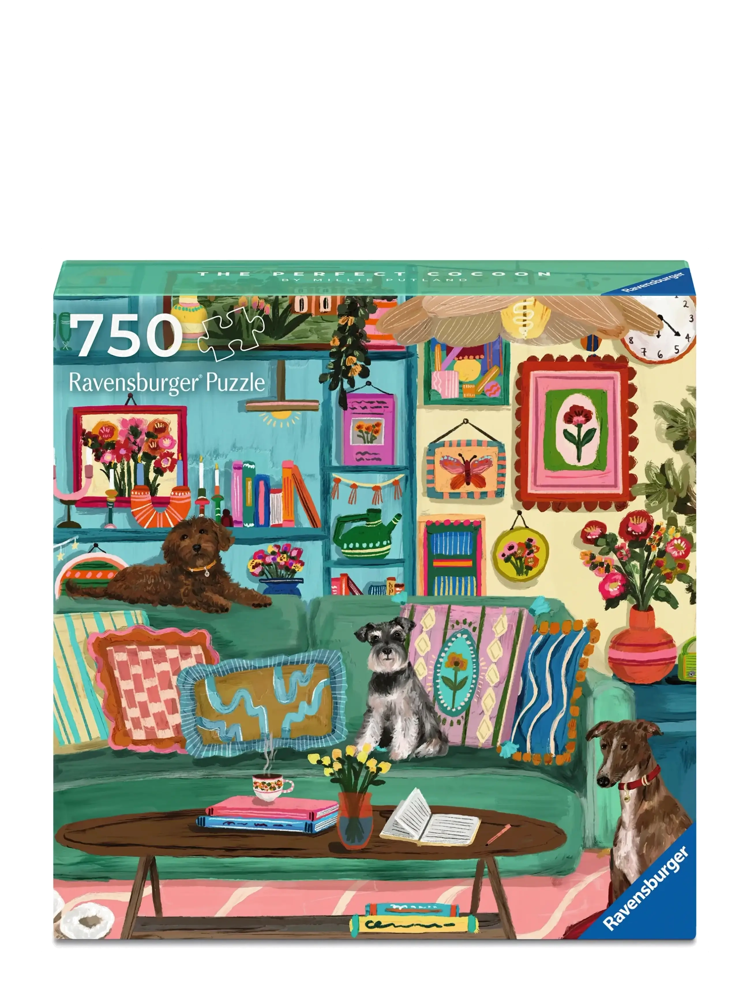 Ravensburger Happy Place, Cosy Place 750P, Puslespil, Multi/mønstret, Str: ONE SIZE