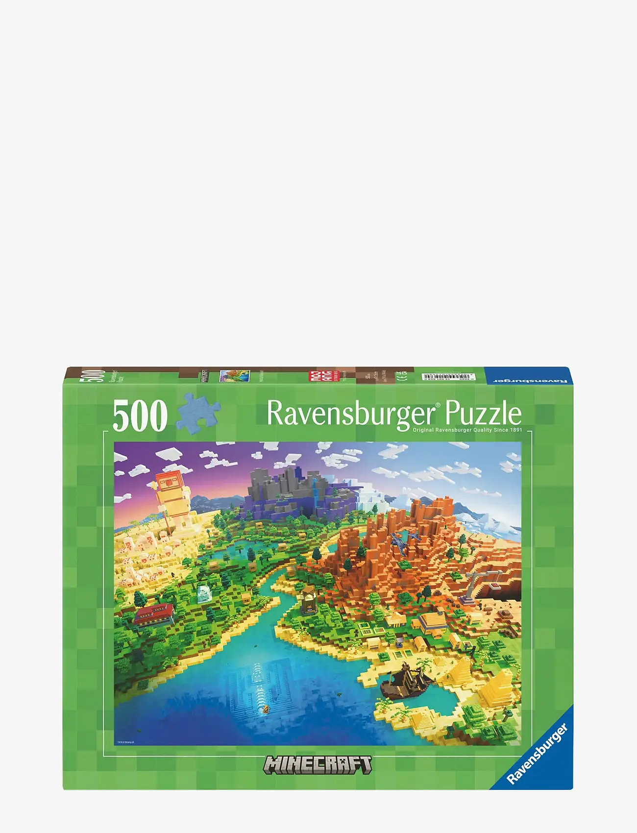 Ravensburger - World of Minecraft 500p - klassísk púsl - multi coloured - 1