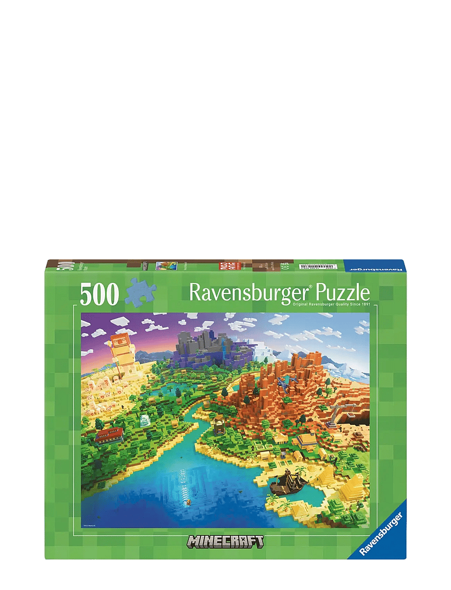 Ravensburger - World of Minecraft 500p - klassiska pussel - multi coloured - 1