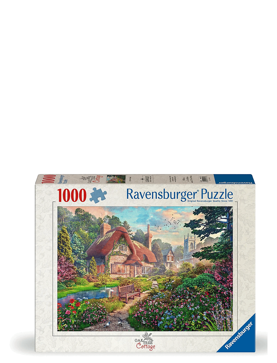 Ravensburger - Oak Tree Cottage 1000p - klassiset palapelit - multi coloured - 0