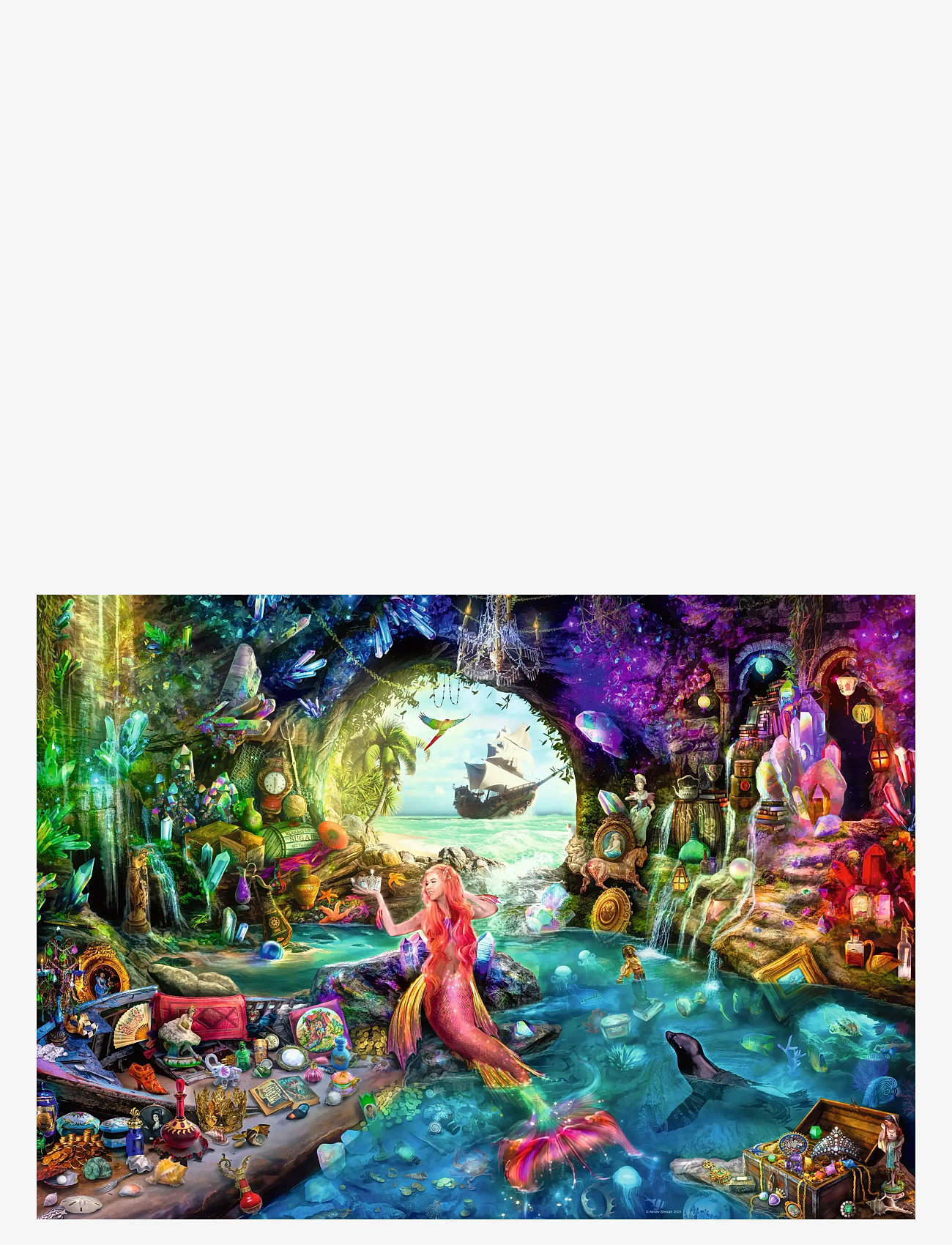 Ravensburger - Mermaid's Treasure 1000p - klassiske puslespil - multi coloured - 1