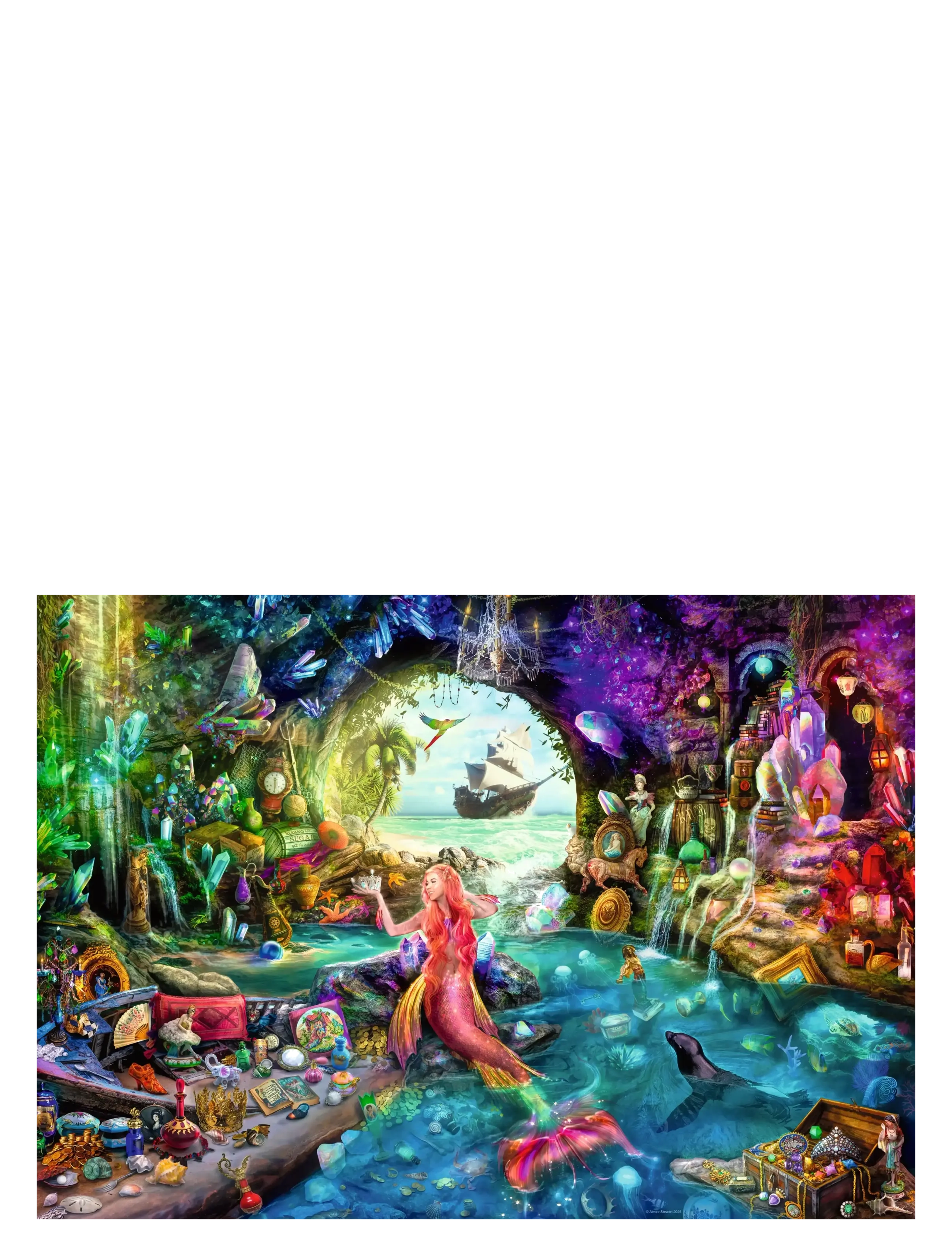 Ravensburger - Mermaid's Treasure 1000p - klassiske puslespil - multi coloured - 1