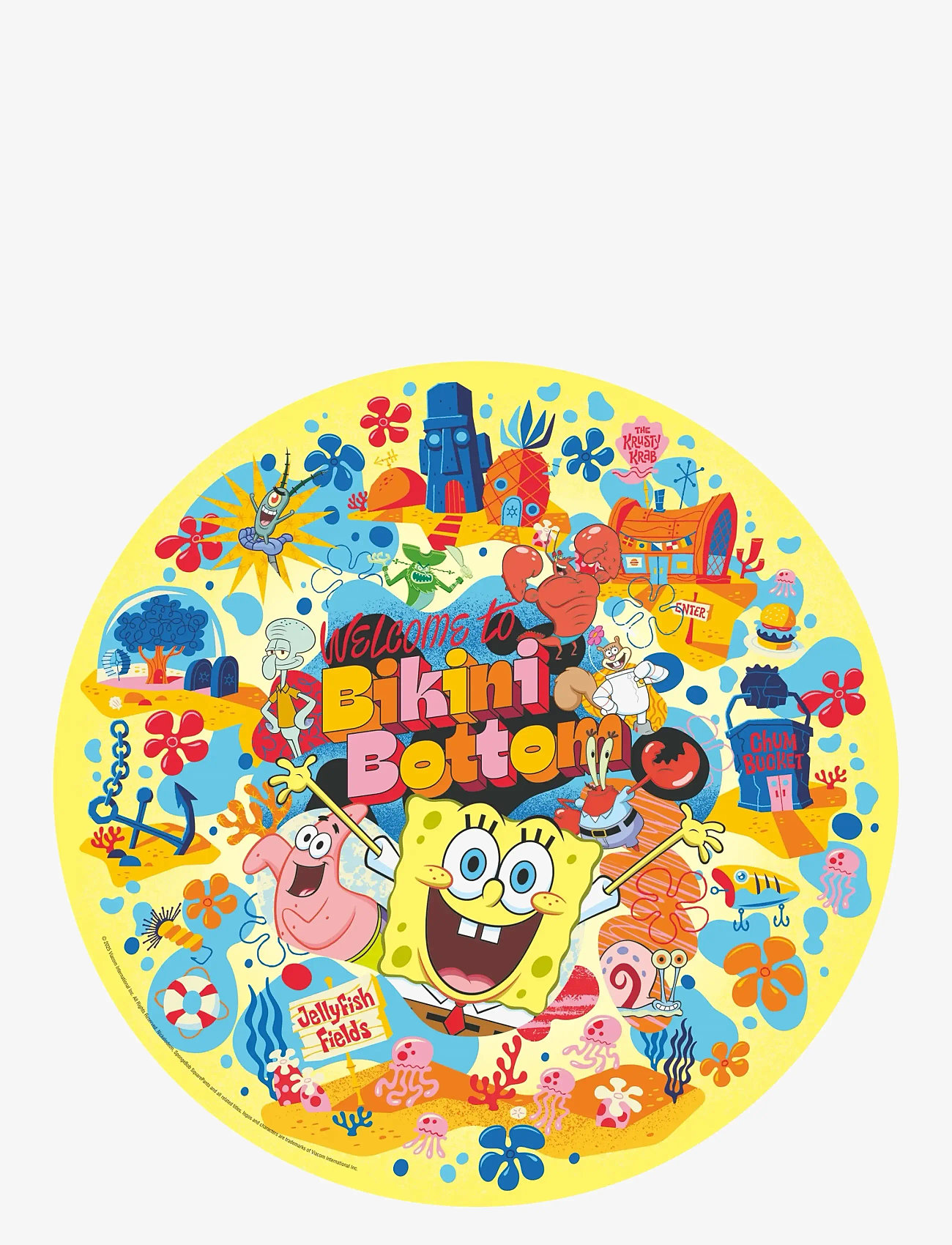 Ravensburger - Sponge Bob 500p round - klassiske puslespil - multi coloured - 1
