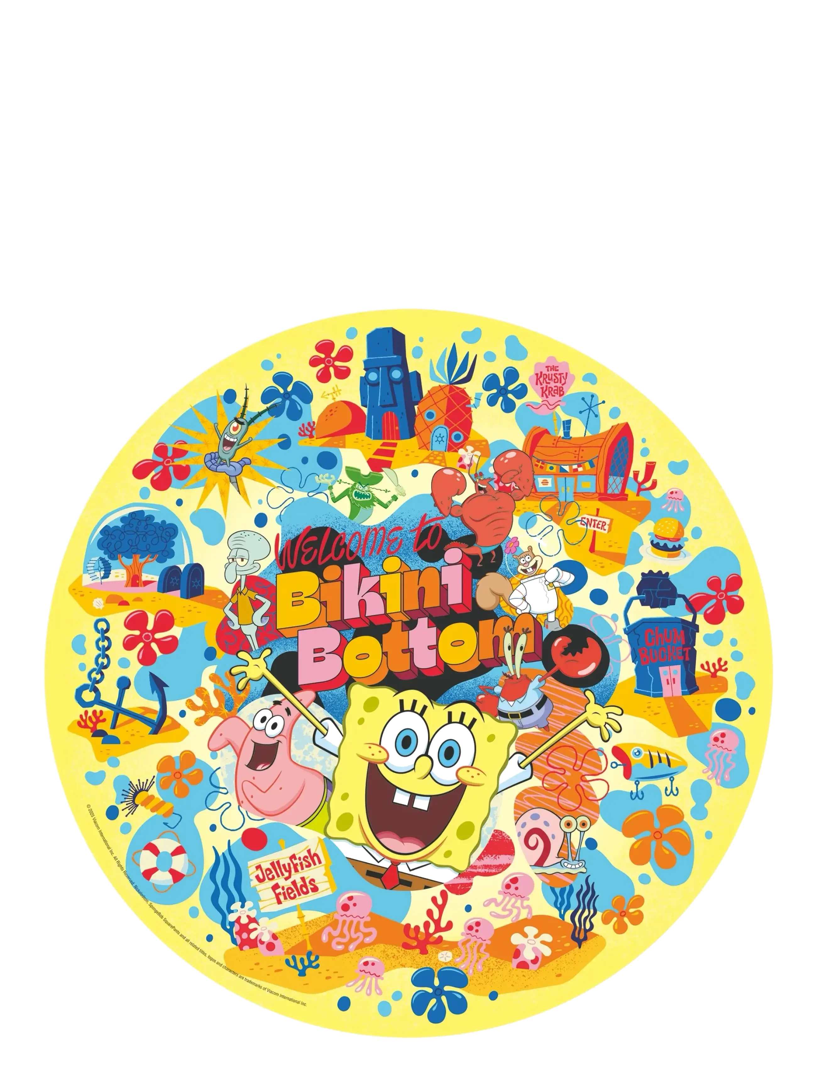 Ravensburger - Sponge Bob 500p round - klassiske puslespil - multi coloured - 1