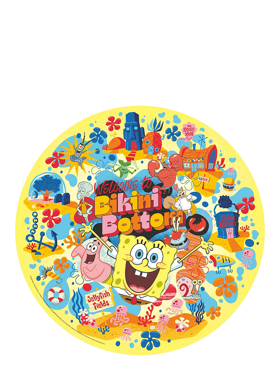 Ravensburger - Sponge Bob 500p round - klassiska pussel - multi coloured - 1