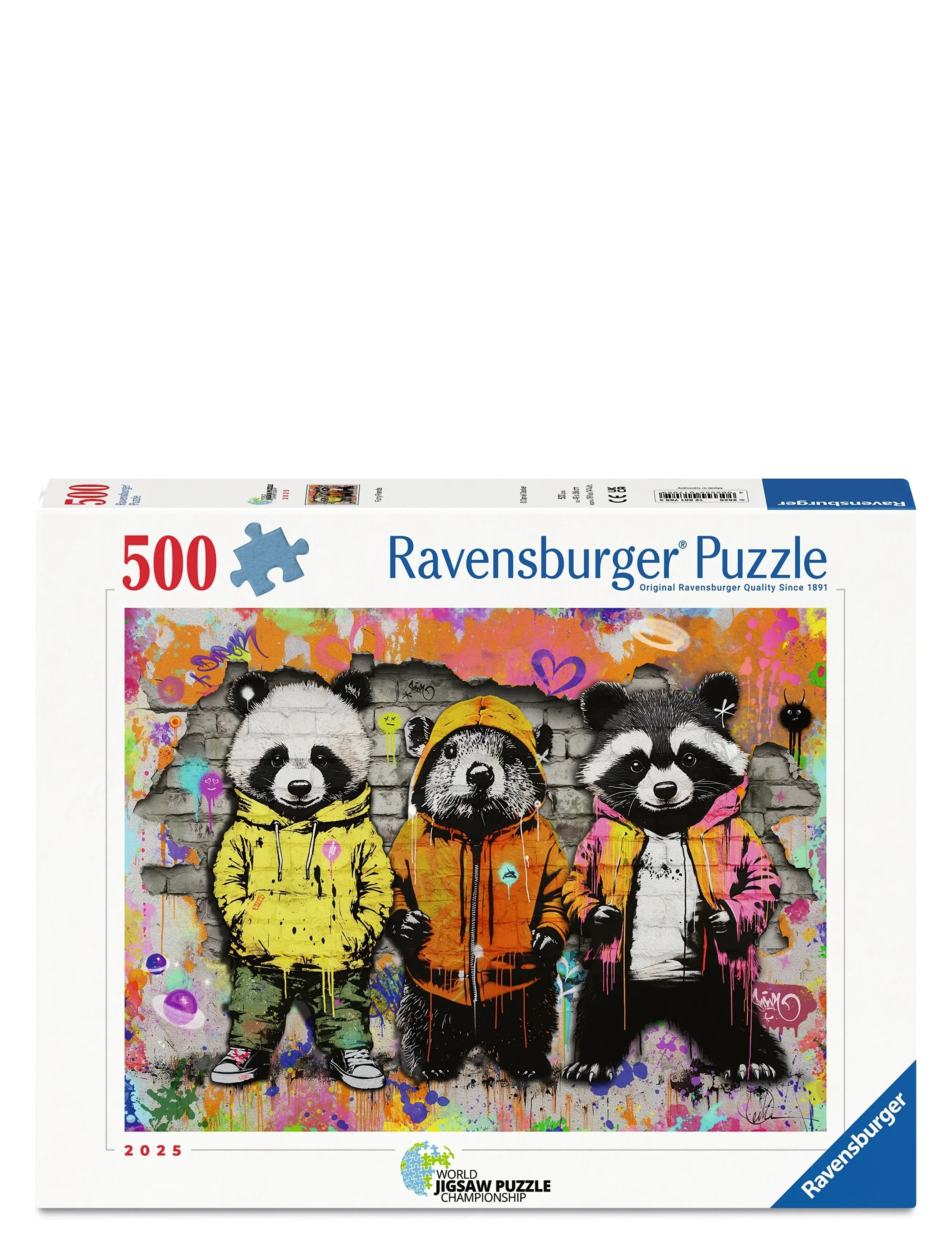 Ravensburger Animal Graffiti 500p - Legetøj - MULTI COLOURED / multi
