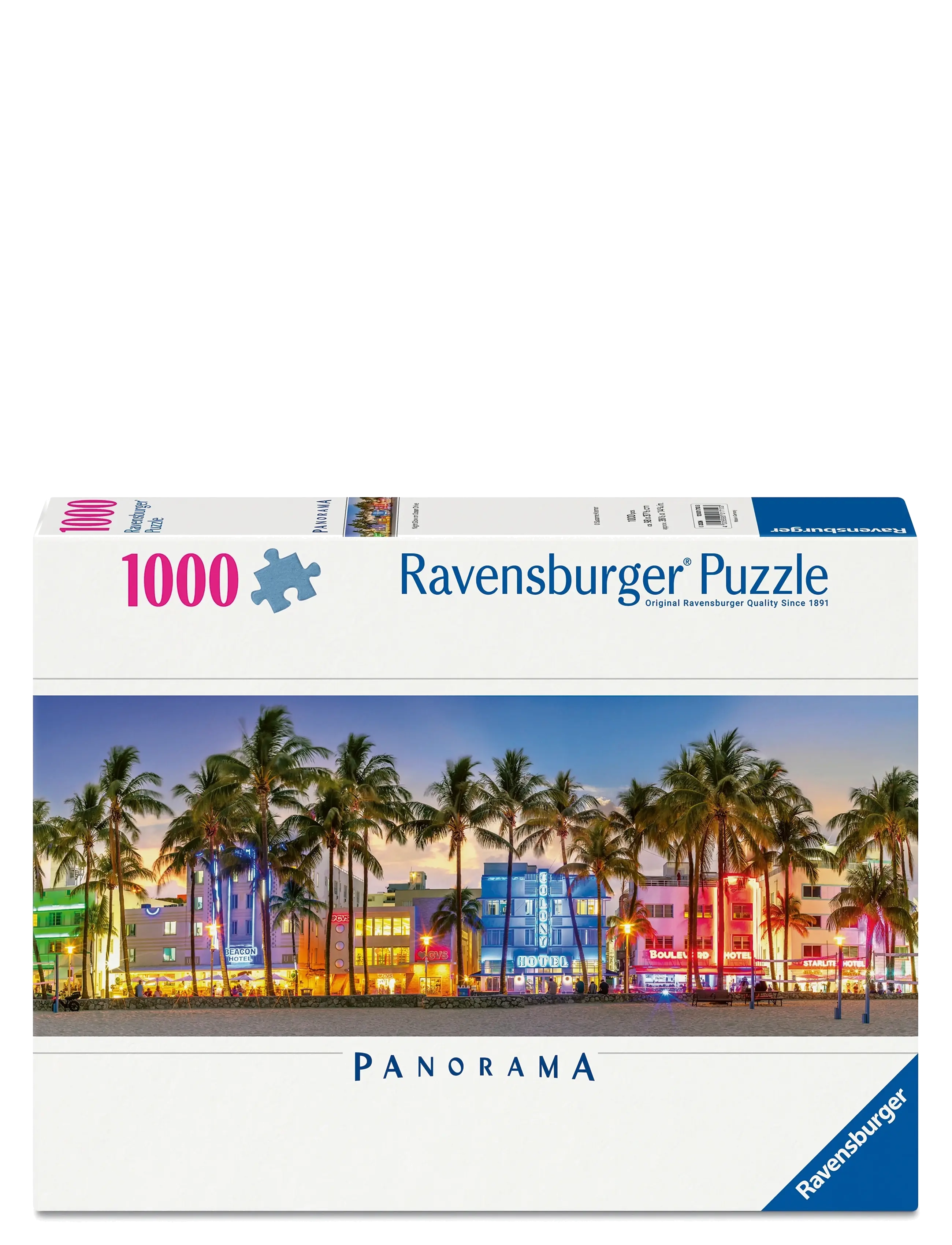 Ravensburger Night Glow on Ocean Drive 1000p - Legetøj - MULTI COLOURED / multi