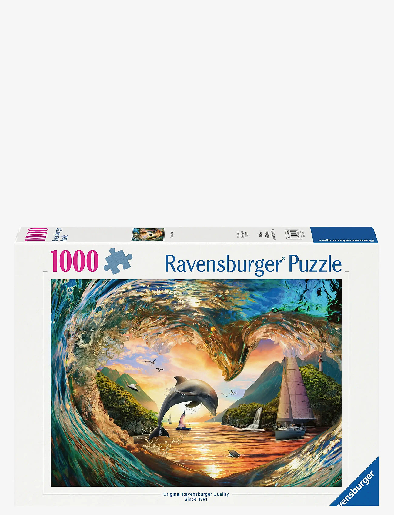 Ravensburger - Dolphin's Heart Leap 1000p - games & puzzles - multi coloured - 0