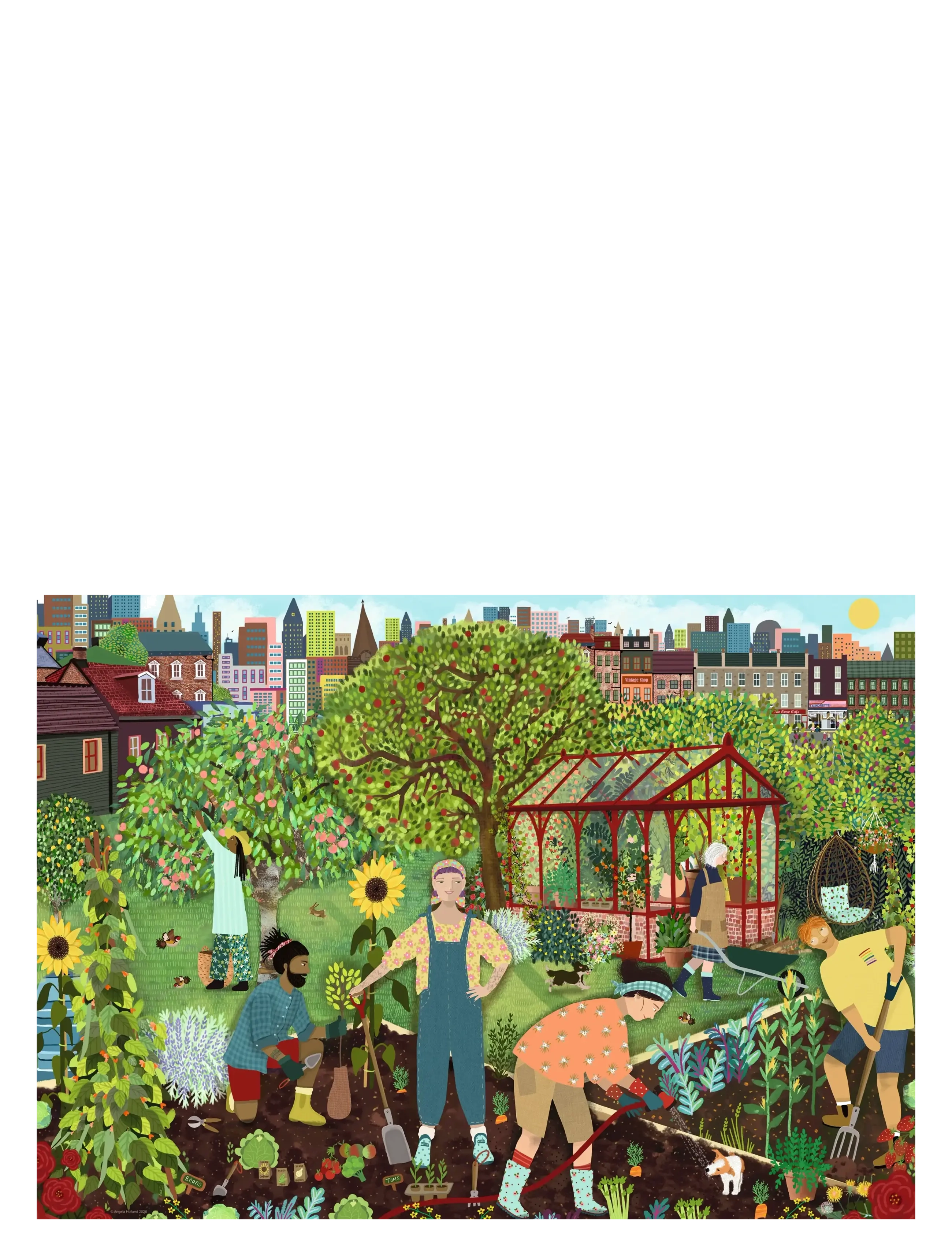 Ravensburger - The Allotment 1000p - klassiske puslespil - multi coloured - 1