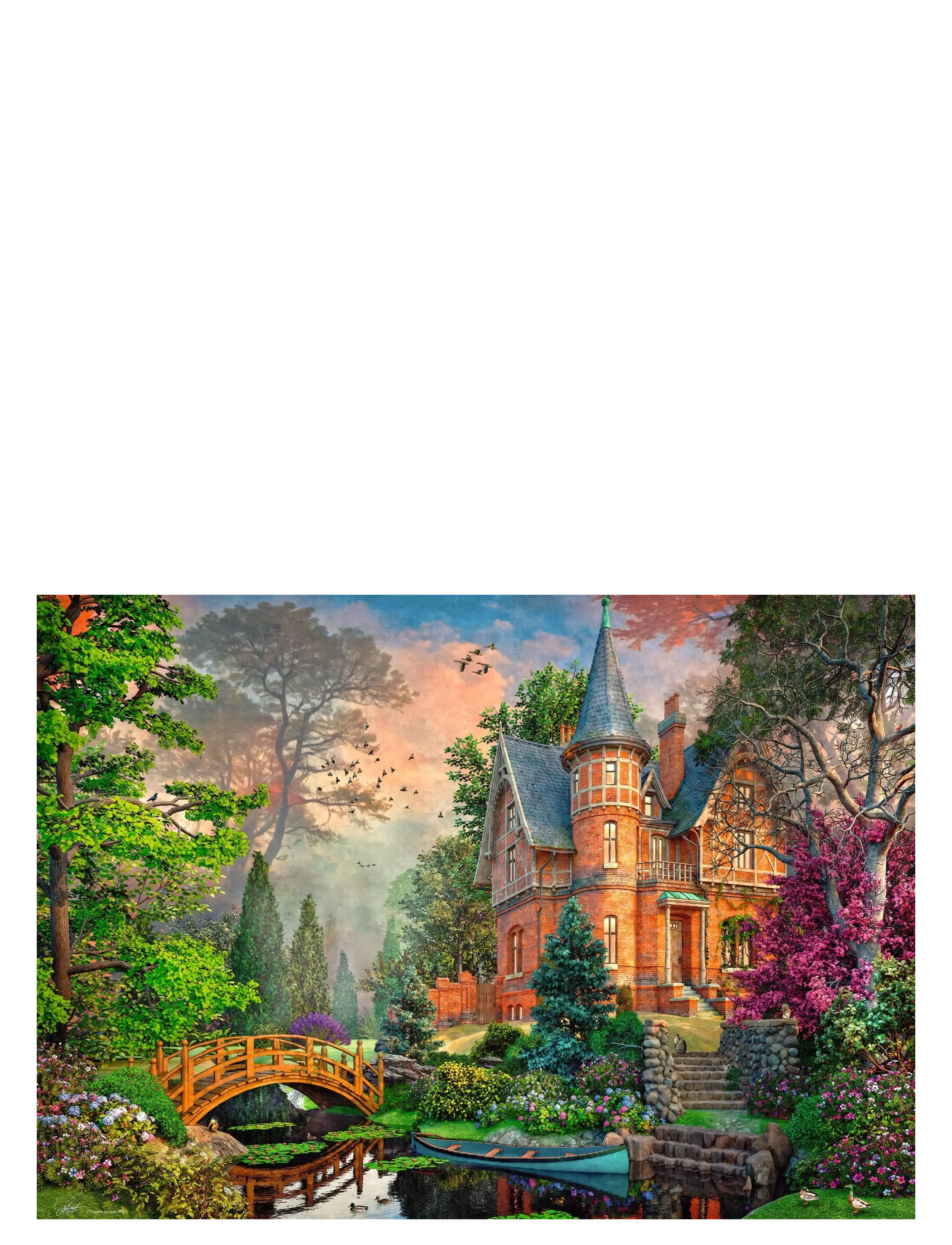 Ravensburger - Terracotta Mansion 1000p - klassiske puslespil - multi coloured - 1