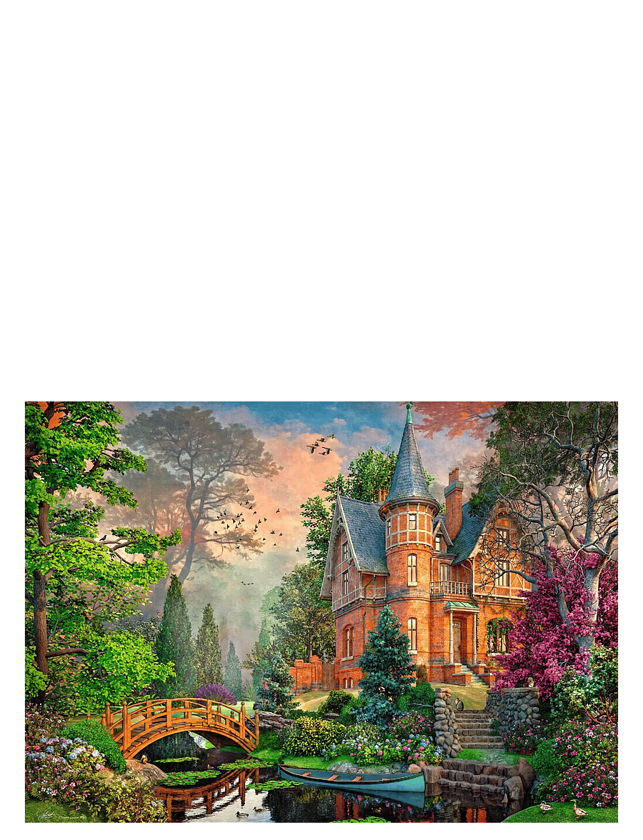 Ravensburger - Terracotta Mansion 1000p - klassísk púsl - multi coloured - 1