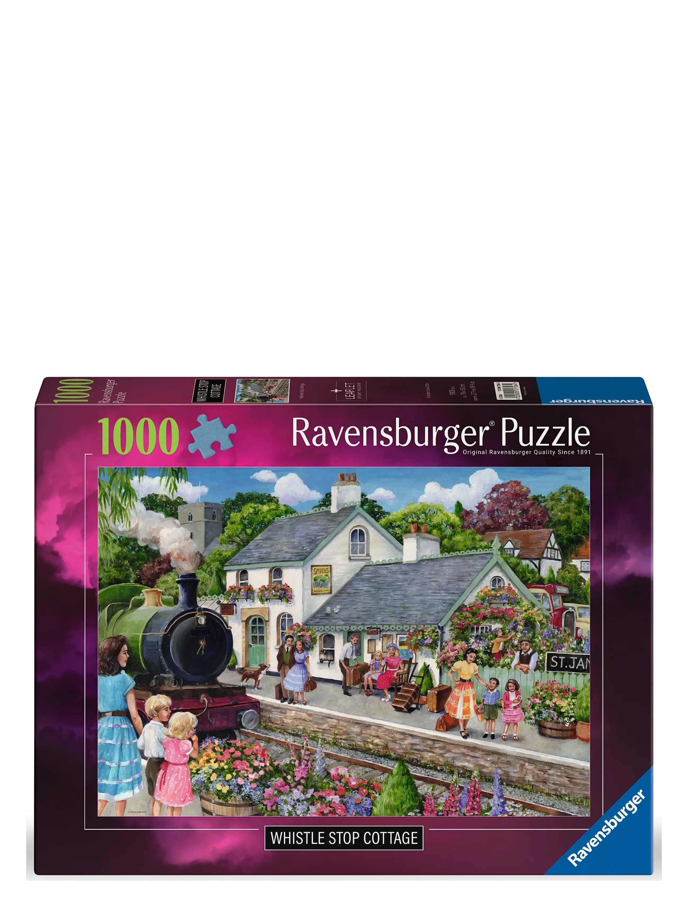 Ravensburger Whistle Stop Cottage 1000p - Legetøj - MULTI COLOURED / purple