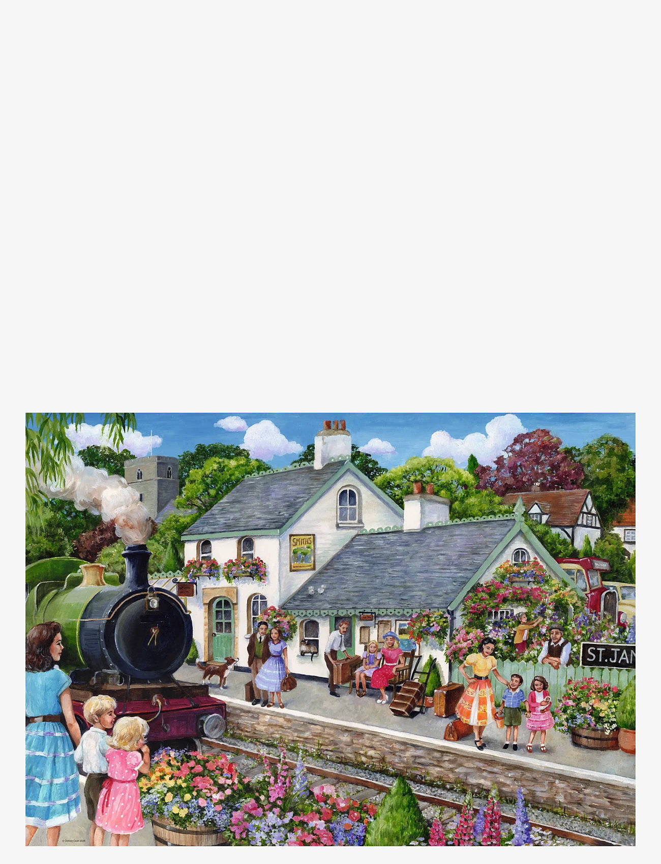 Ravensburger - Whistle Stop Cottage 1000p - klassiska pussel - multi coloured - 1