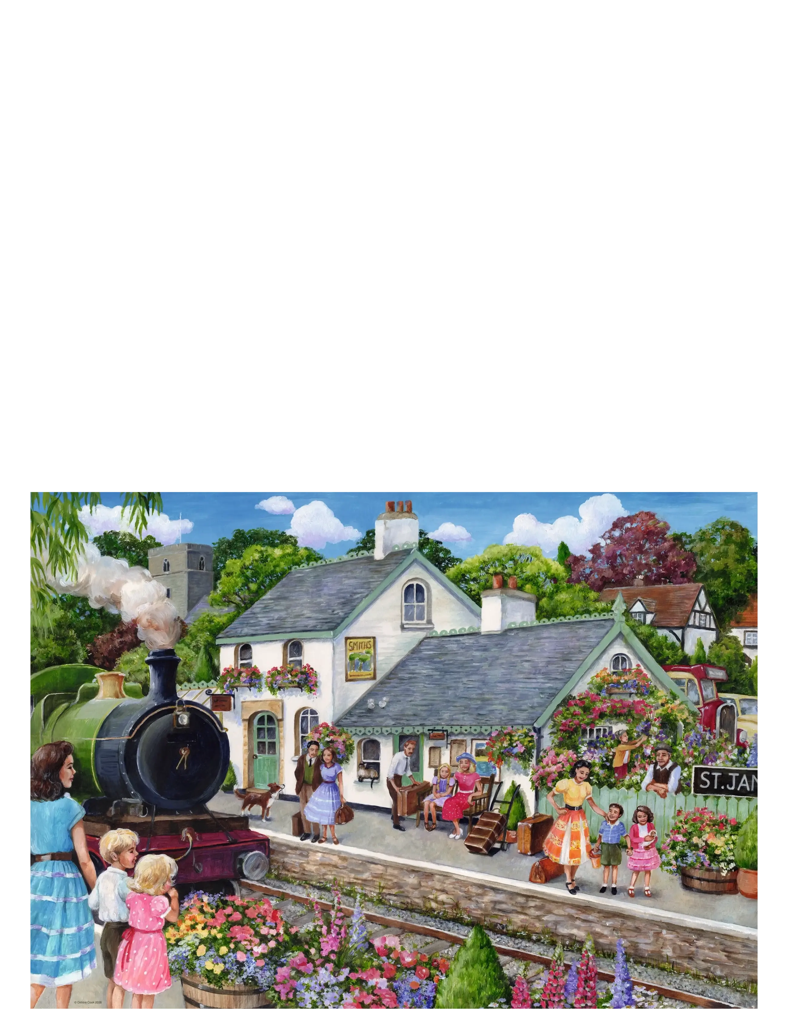 Ravensburger - Whistle Stop Cottage 1000p - klassiske puslespil - multi coloured - 1