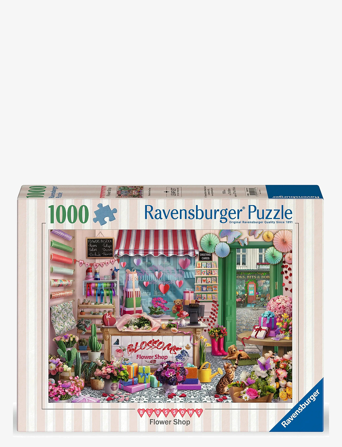 Ravensburger - Blossoms Flower Shop 1000p - spil & puslespil - multi coloured - 0