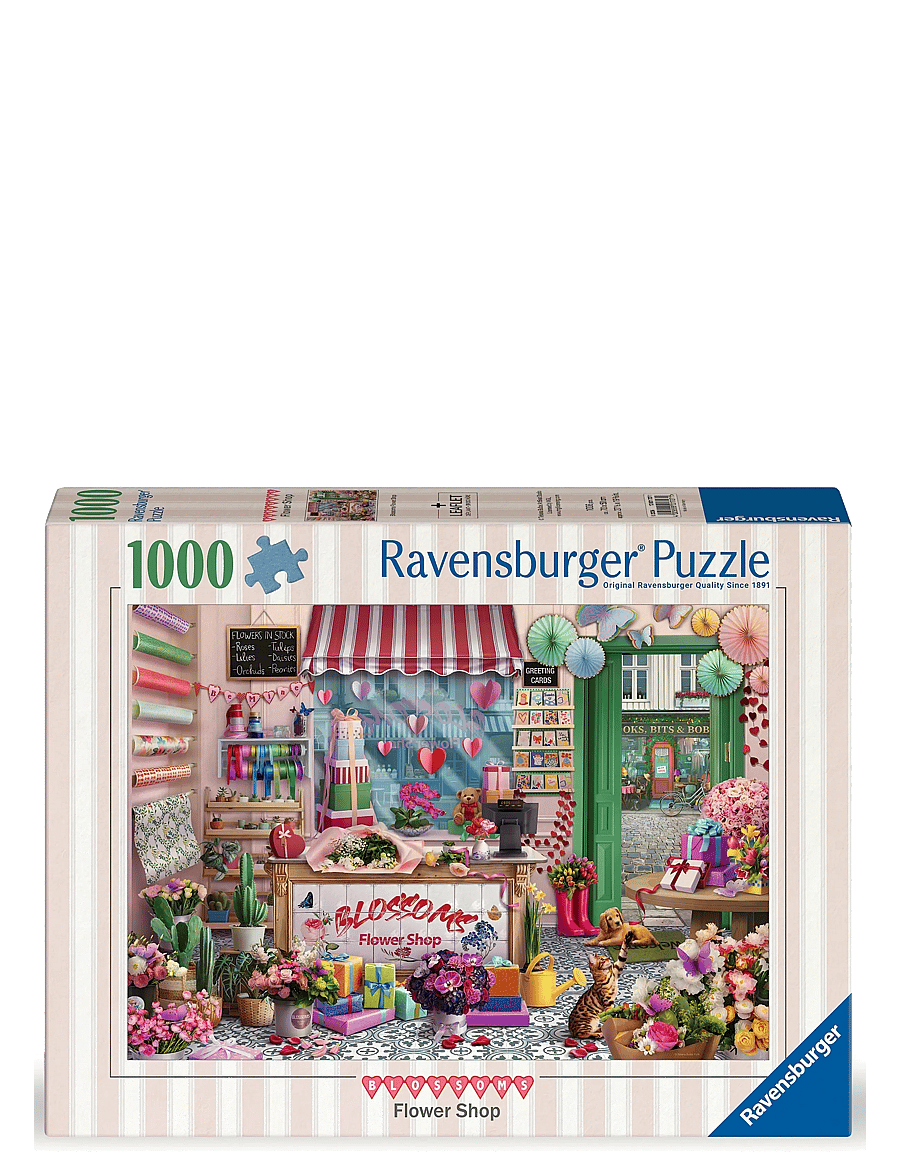Ravensburger - Blossoms Flower Shop 1000p - leikir og pússluspil - multi coloured - 0