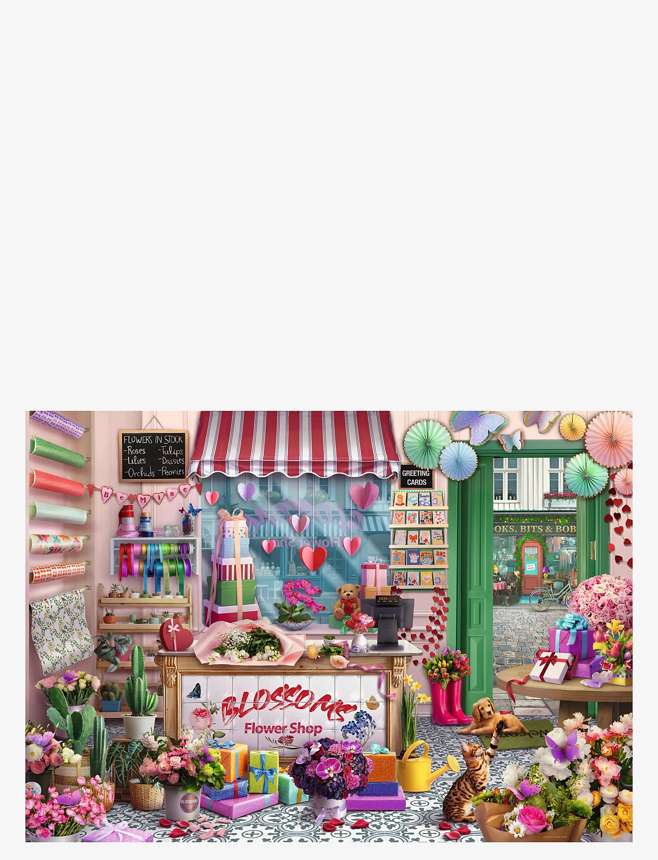 Ravensburger - Blossoms Flower Shop 1000p - spil & puslespil - multi coloured - 1