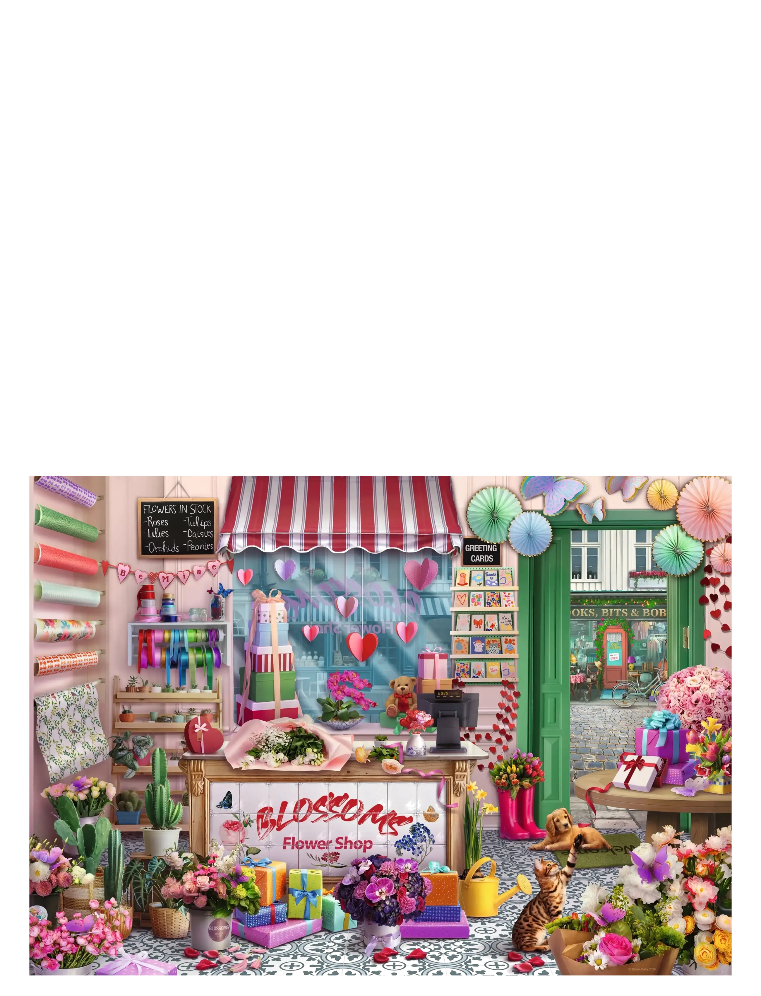 Ravensburger - Blossoms Flower Shop 1000p - spel & pussel - multi coloured - 1