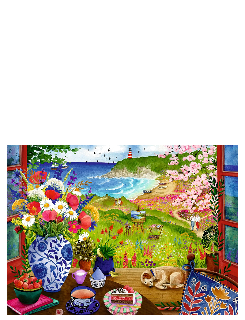 Ravensburger - View Out The Window 100p Ad - klassísk púsl - multi coloured - 1