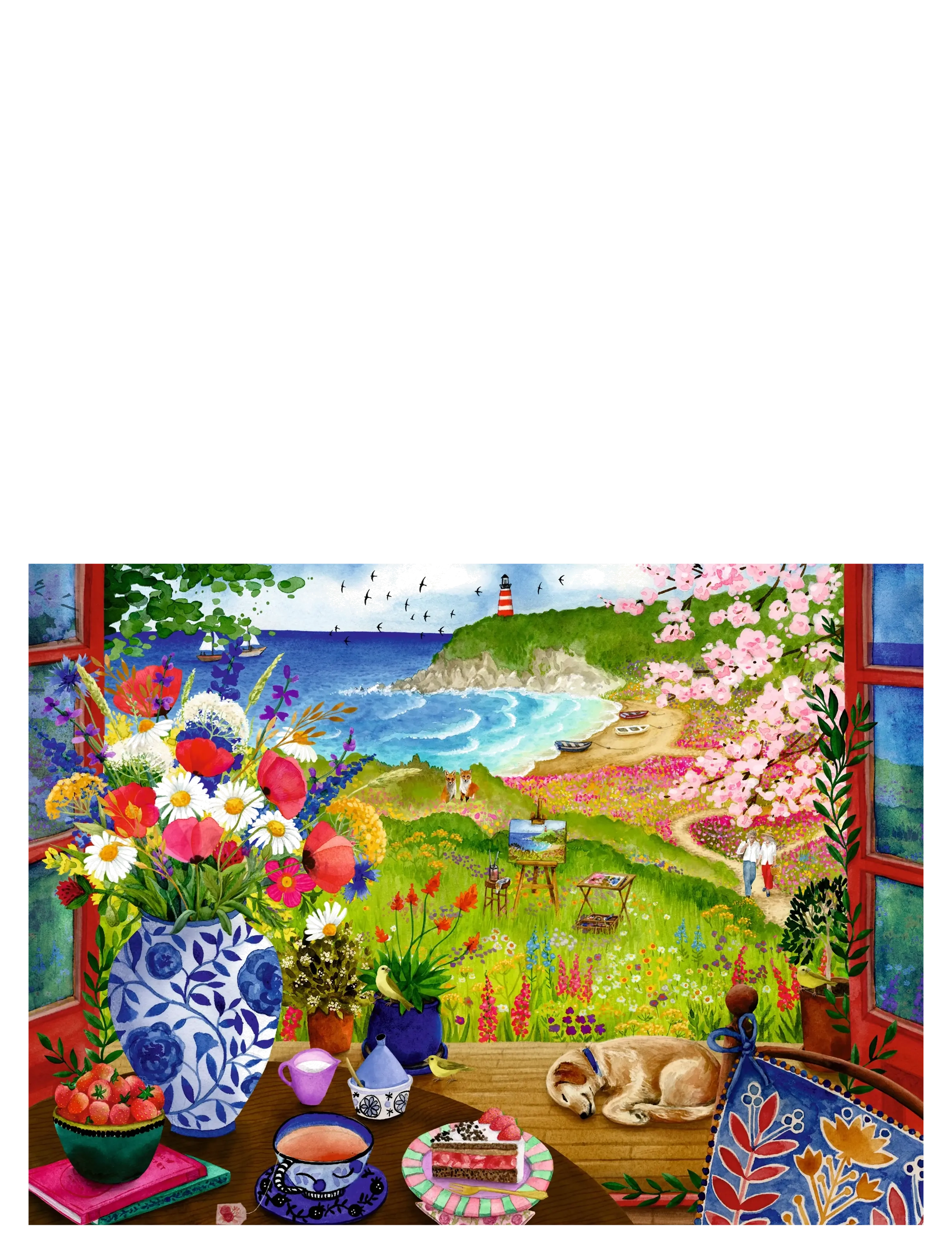 Ravensburger - View Out The Window 100p Ad - klassiske puslespil - multi coloured - 1